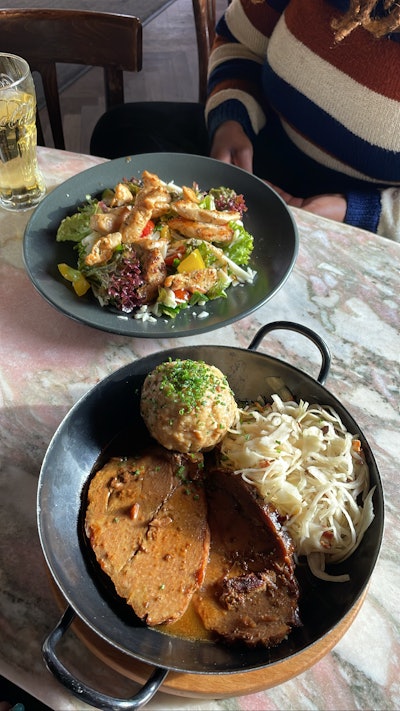 A lunch at Cafe Savoy.