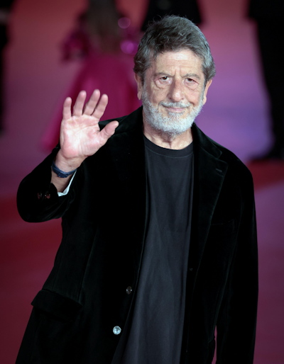 Andrea Purgatori at the red-carpet opening event for the Era Ora movie held at the 17th Rome Film Festival in October 2022. Courtesy of Gennaro Leonardi / Alamy Stock Photo