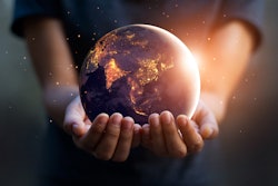 Earth Hands Globe World