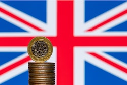 British Pound And Flag