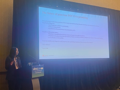 Alice Lee, MD, from Stanford University presents research on the feasibility and performance of point-of-care ultrasound (POCUS) at UltraCon.