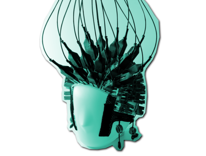 MAG4Health's magnetometer magnetoencephalography (OPM-MEG) brain scanner. Photo courtesy of Aston University.