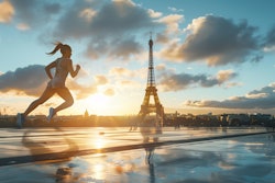 Woman Running Paris