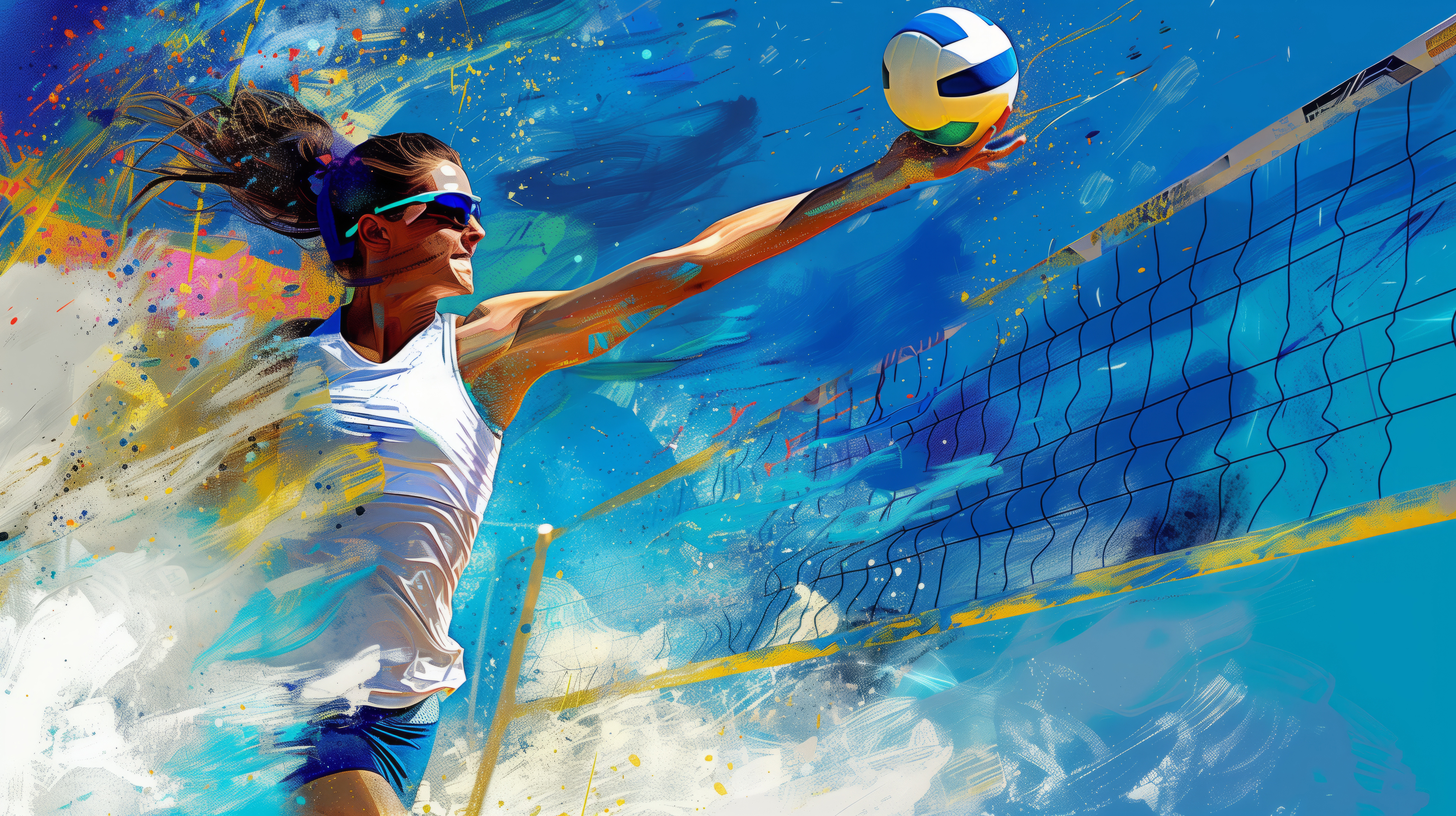 Beach Volleyball Player Woman
