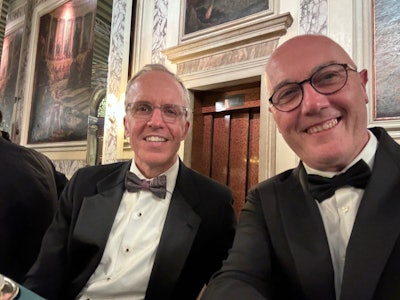 RSNA President Dr. Curtis P. Langlotz, PhD, (left) with Prof. Emanuele Neri from Pisa.