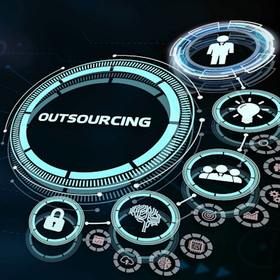 Outsourcing Network Concept 400