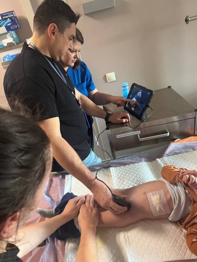 The First Read Initiative donated 7 Butterfly iQ+ ultrasound devices to the Ohmatdyt Children's Hospital in Kyiv, Ukraine. All photos courtesy of Dr. Josh Sokol.