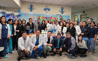 Staff at the Department of Diagnostic Imaging at Instituto Nacional de Salud del Niño de San Borja in Lima, Peru, where RSNA is establishing a Global Learning Center. Photo courtesy of RSNA.