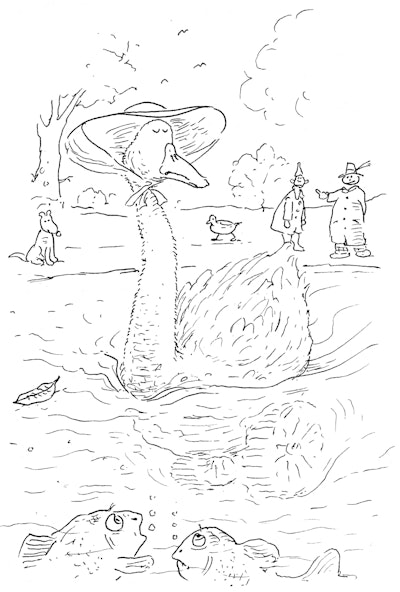 Rule 52: Don't Rush a Report. Very experienced radiologists are like a swimming swan; dignified, deliberate, and dispassionate. All the toil, knowledge, and clever tricks are hidden. You can't see that underneath the water, the feet are paddling furiously. This enviable composure allows a senior radiologist to be impervious to clinicians hassling for urgent reports. They turn to the clinician, smile serenely and, with a twinkle in their eye, say, 'We'll report the scan as soon as we can'. Any further questions are met with the same serenity, the same twinkle, and precisely the same answer.