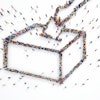 3 D Rendering People Elections