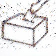 3 D Rendering People Elections