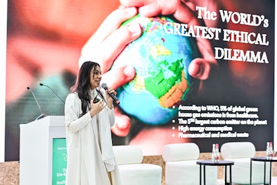 Sustainability was a dominant theme throughout the event. According to the World Health Organization, 5% of global greenhouse gas emissions are from healthcare, and healthcare is the fifth largest carbon emitter on the planet. All photos courtesy of Informa Markets – Healthcare, organizer of Arab Health.