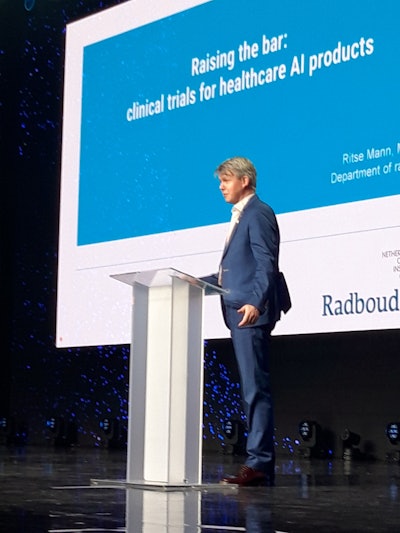 AI must prove its real-world impact beyond technical accuracy to truly benefit patients, stated Dr. Ritse Mann, PhD.