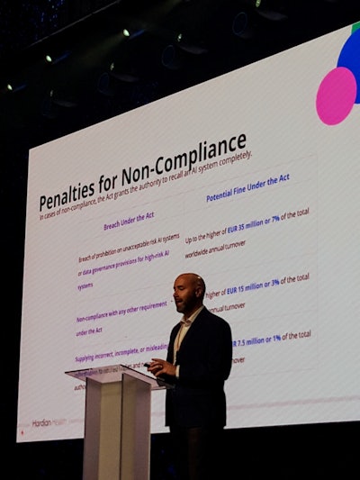 The AI Act is increasing transparency and eliminating regulatory 'hide and seek,' said Dr. Hugh Harvey. All pictures courtesy of Claudia Tschabuschnig.