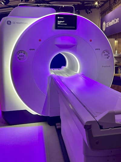 GE HealthCare's Freelium sealed MRI magnet platform. Image courtesy of GE HealthCare.