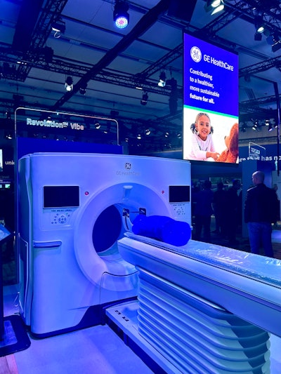 Revolution Vibe is a new super-premium scanner that features cardiac imaging capabilities. Image courtesy of GE HealthCare.