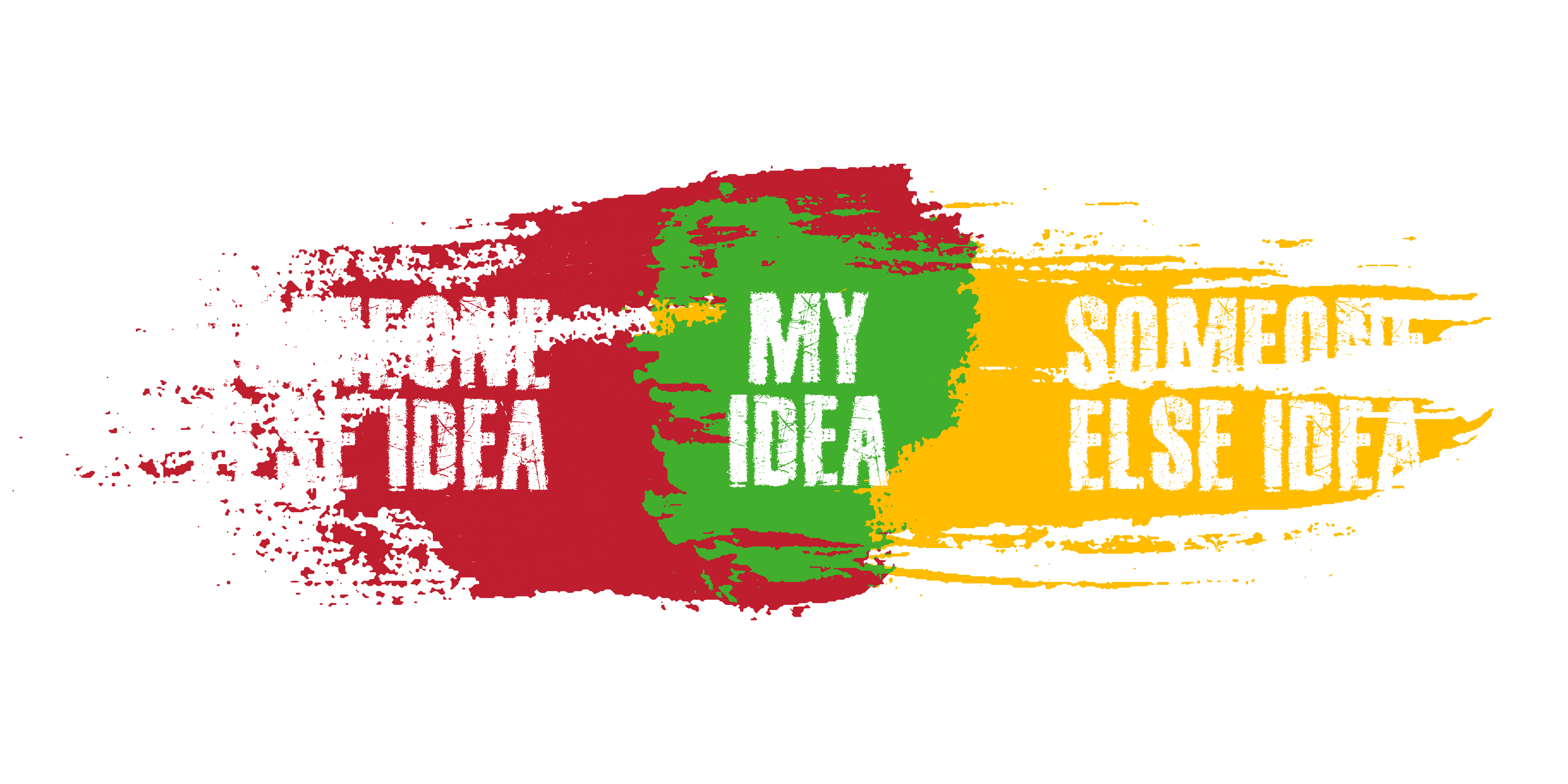 My Ideas Other Peoples Ideas Brush Strokes