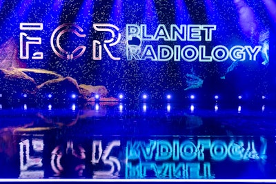 Inspirational “planet radiology” graphics were on display in all areas throughout the congress.