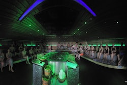 Attendees at the Larvik Course unwind and relax in an Aufguss. All images courtesy of Dr. Volker Lapczynski.