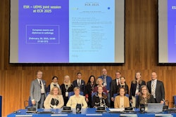 Speakers from the ECR 2025 Joint Session of the ESR and UEMS, European exams and diplomas in radiology, chaired by Prof. Katrine Riklund, Umeå, Sweden, and Dr. Miraude Adriaensen, Heerlen, the Netherlands. Photo courtesy of Dr. Barbora Horehledova.