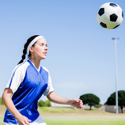 Soccer Ball Woman Heading 400