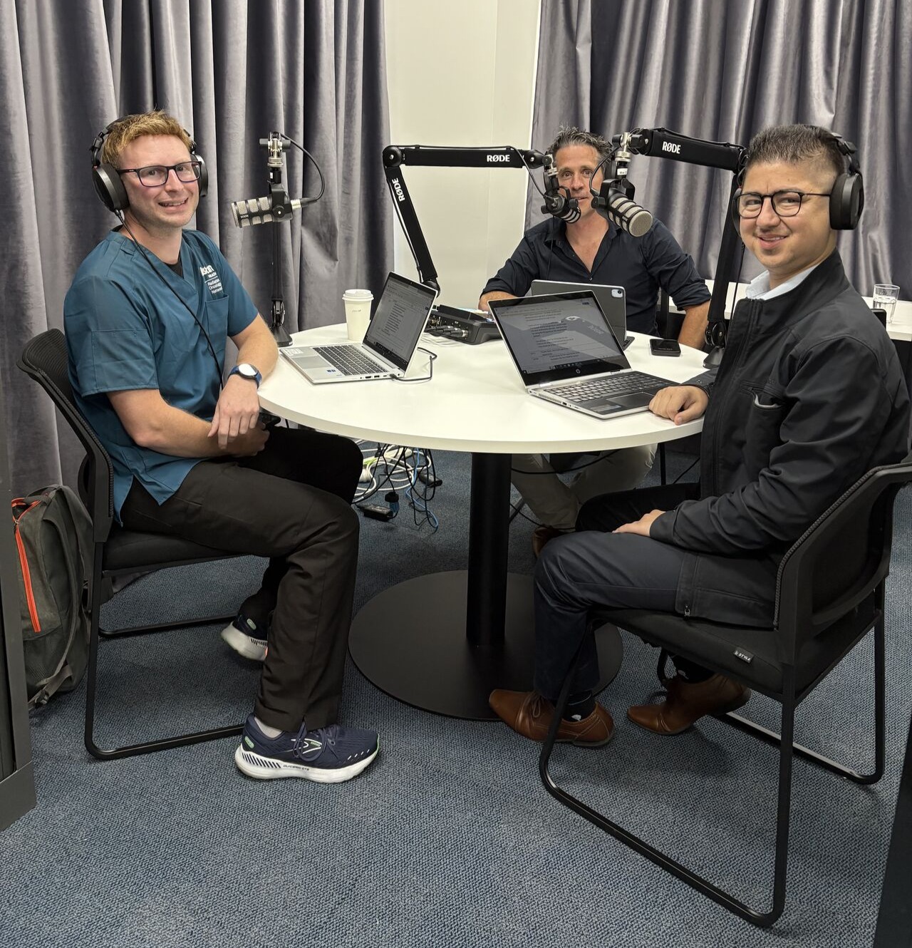 Left to right: Jarrod Prohasky, Steve Lacey, and Karim Yacoub.