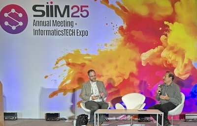 Tyler Bradshaw, PhD, and Eliot Siegel, MD, introduced the concept of 'theranostics informatics' May 22 at SIIM.