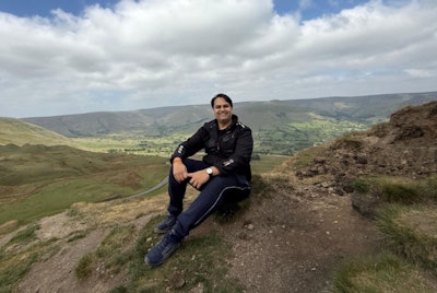 During his four years working in the U.K., Dr. Prateek Joshi developed a love of walking in the Peak District in central England and eating fish and chips. Photo courtesy of UHDB.