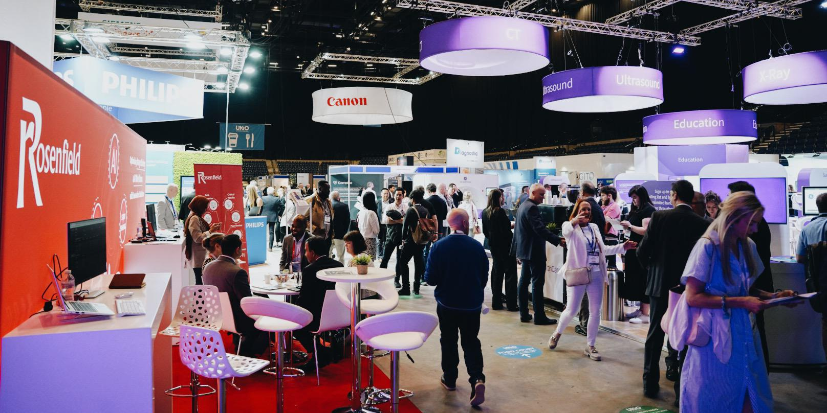 The exhibition hall at UKIO 2025. Courtesy of Society of Radiographers / Eva Slusarek.
