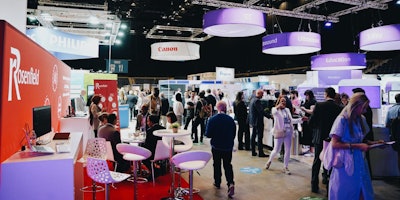 The exhibition hall at UKIO 2025. Courtesy of Society of Radiographers / Eva Slusarek.