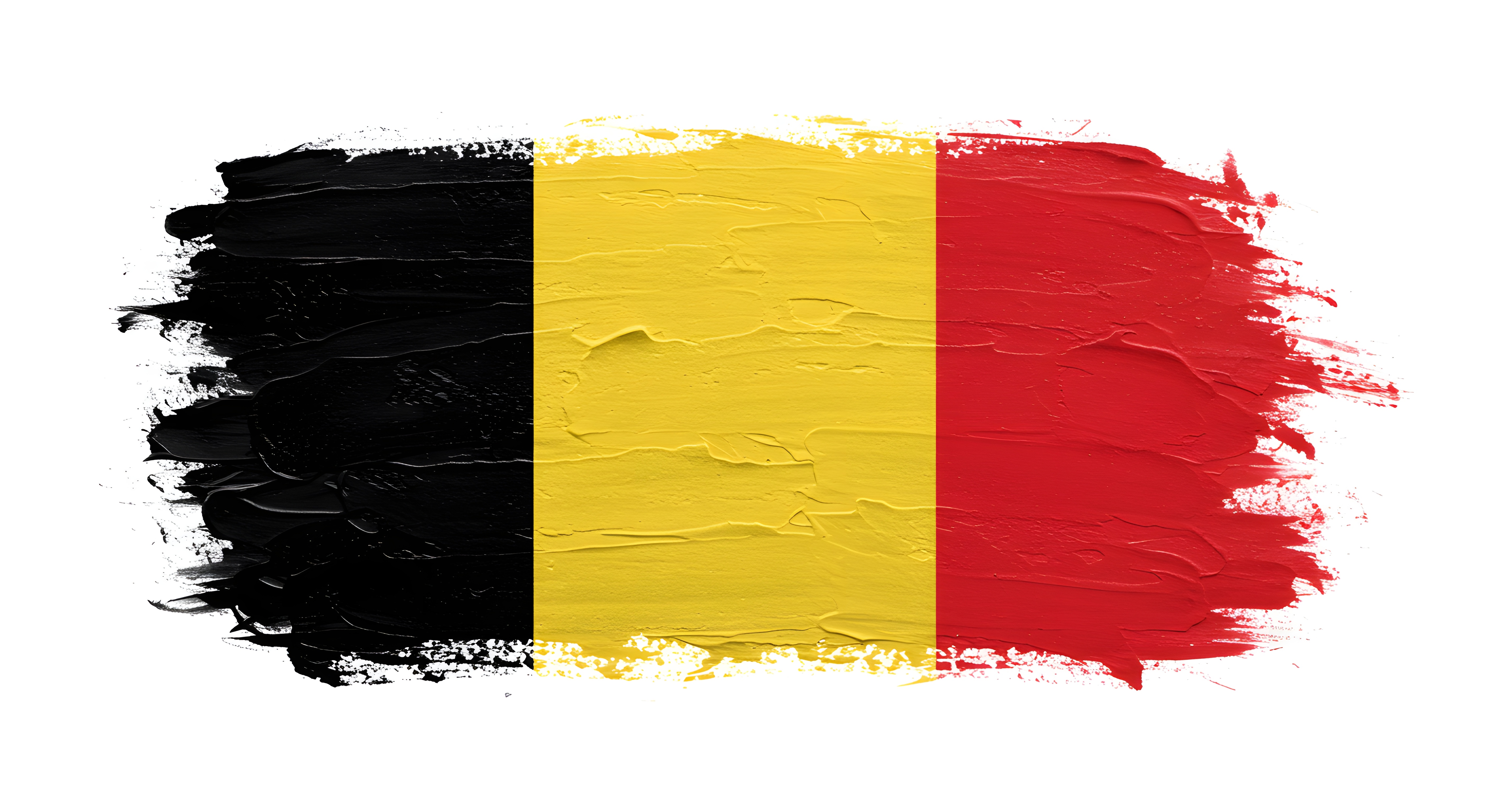 Belgian Flag Brush Stroke Adobe Rasikh