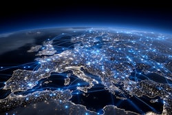 Futuristic Digital Map Europe Adobe Maksym