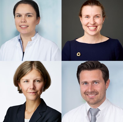 Top left: Dr. Zeynep Bendella. Top right: Dr. Barbara Wichtmann. Bottom left: Dr. Katerina Deike. Bottom right: Prof. Dr. Daniel Paech.