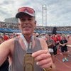 Erik Ranschaert at the Amsterdam marathon on 19 October 2025.