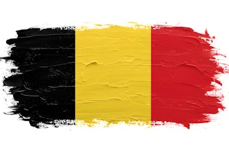 Belgian Flag Brush Stroke Adobe Rasikh