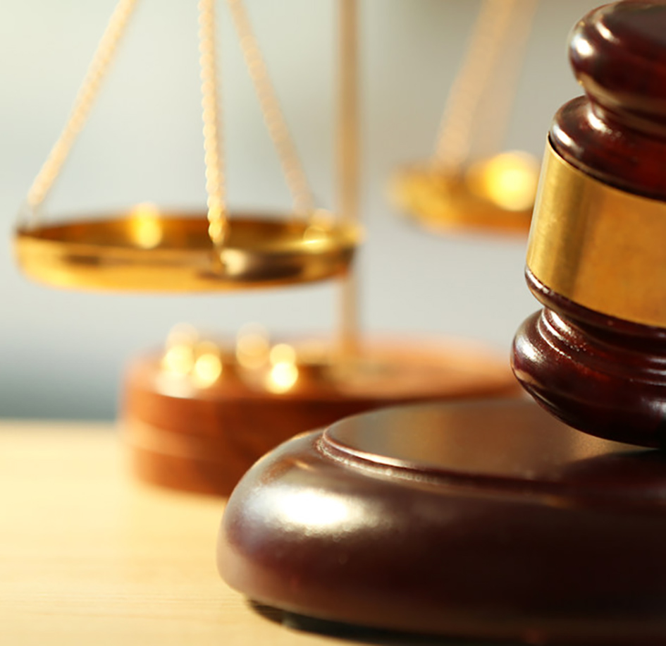 Gavel Scale Justice Square