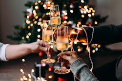 Christmas Cheers Champagne Adobe Forn Studio