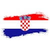 Croatia Brushstroke Flag