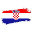 Croatia Brushstroke Flag