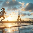 Woman Running Paris