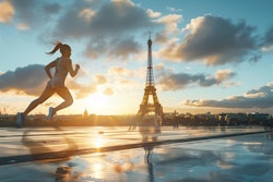 Woman Running Paris