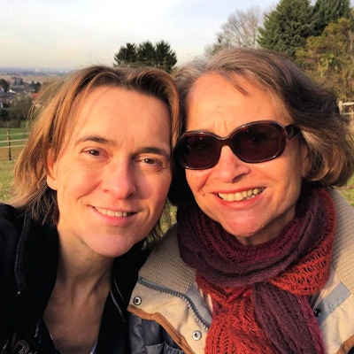 Christiane Kuhl with her mum Anne.