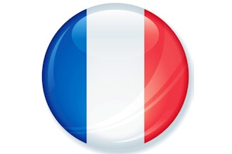 France Flag Button 400
