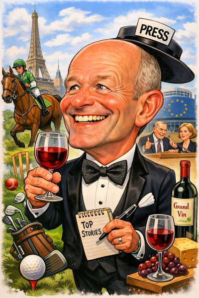 The daily search for European radiology’s top story of the day has been a fun task for Philip Ward. Image created by Edna Astbury-Ward, PhD, using ChatGPT.