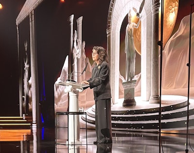 European Society of Radiology President Prof. Minerva Becker speaking at the ECR 2026 opening ceremony.