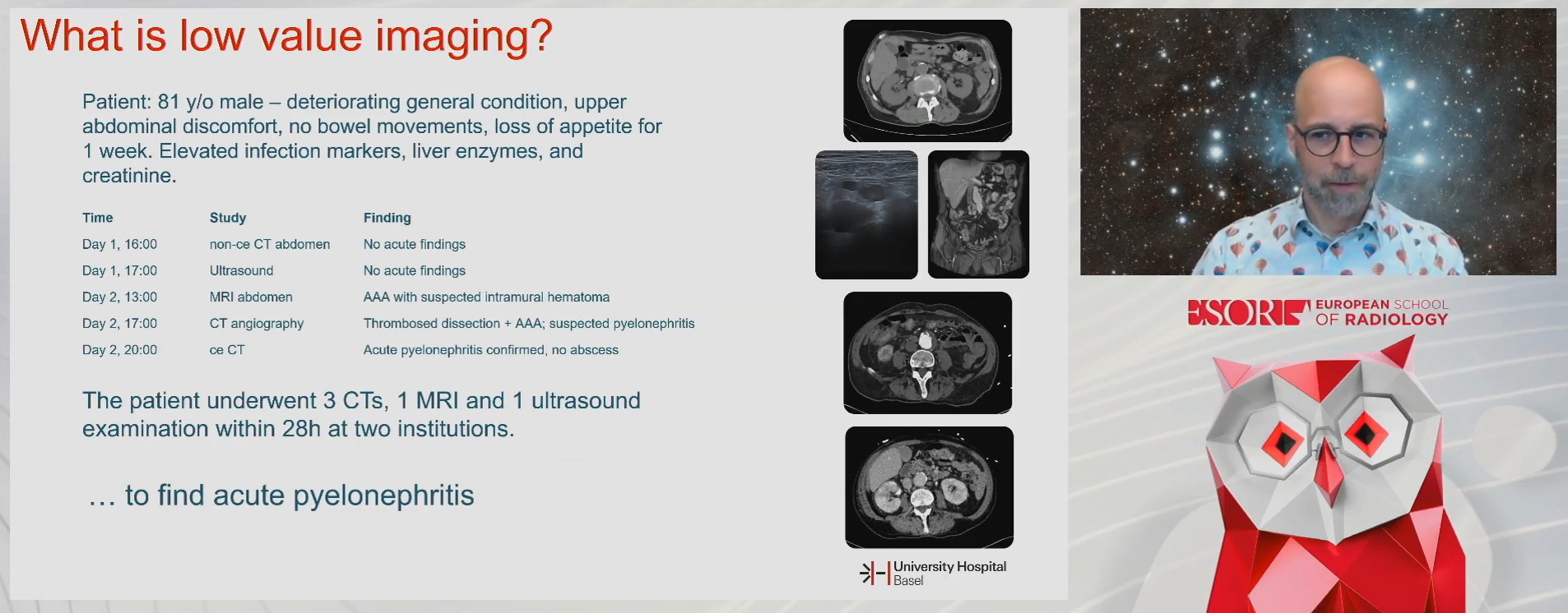 'We need metrics like this,' said Dr. Tobias Heye, on tracking diagnostic resource use per clinician.
