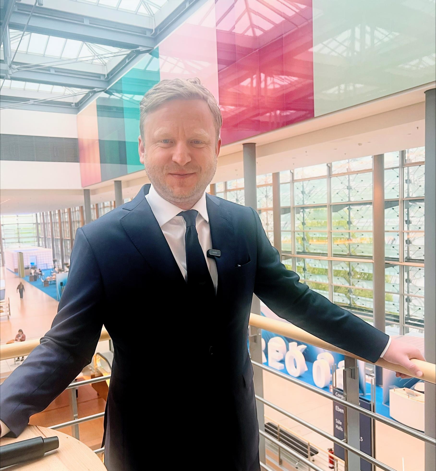 Professor Fabian Bamberg, whose research spans radiomics, AI validation, and population-level screening, at the 107th German Radiology Congress in Leipzig.