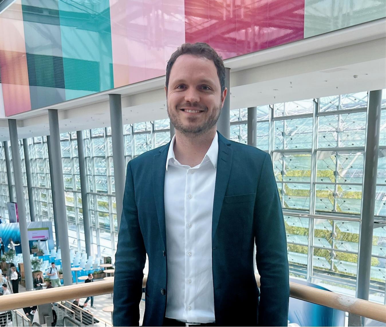 PD Dr. Dr. Florian Gassert, Clinician Scientist in Radiology at TUM University Hospital in Munich, at the 107th German Radiology Congress in Leipzig.