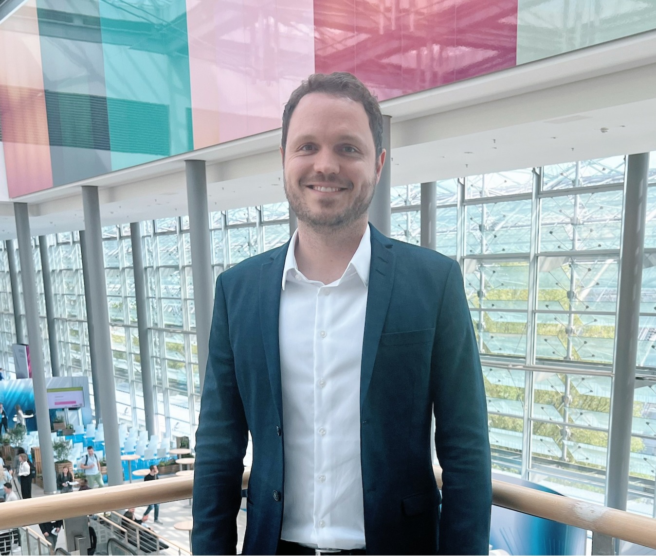 PD Dr. Dr. Florian Gassert, Clinician Scientist in der Radiologie am TUM Klinikum Rechts der Isar M&uuml;nchen, beim 107. Deutschen R&ouml;ntgenkongress in Leipzig.
