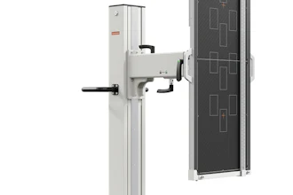 Updated version of Carestream's DXR-LC long-length imaging detector.